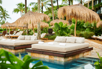 Pool patio at 1 Hotels Hanalei Bay