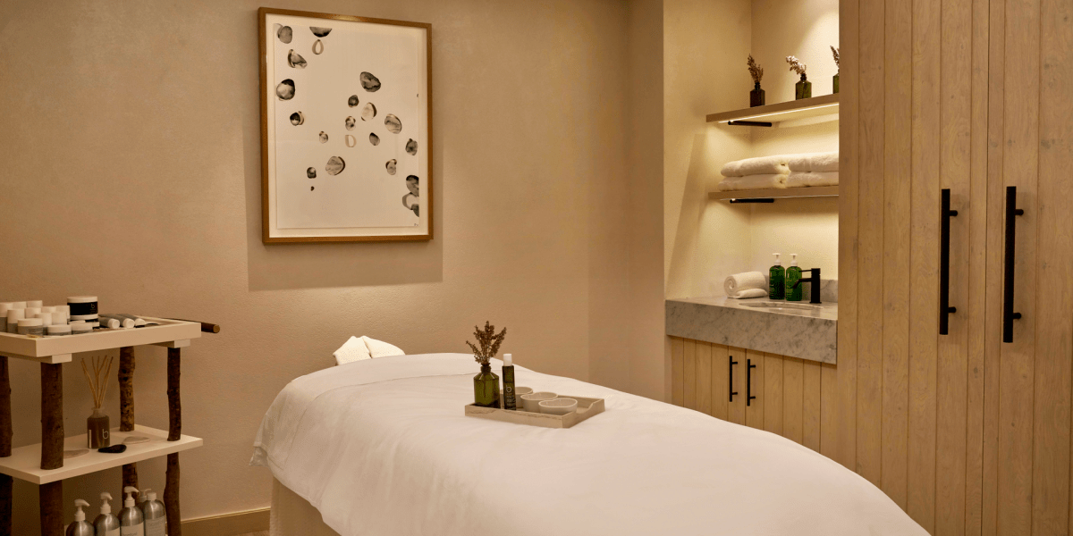 Treatment room at Bamford Wellness Spa at 1 Hotel Mayfair